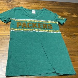 Pink packer shirt size large